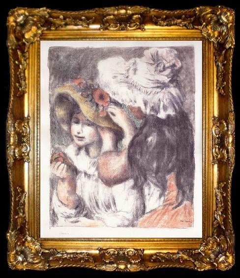 framed  Pierre-Auguste Renoir Second Plate, ta009-2
